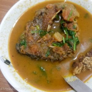 Fish curry at Nagaland house