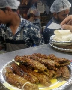 sheek kebab at Qureshi kebab corner