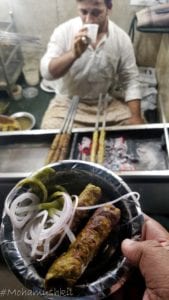sheekh kebab at babu bhai kebabwale