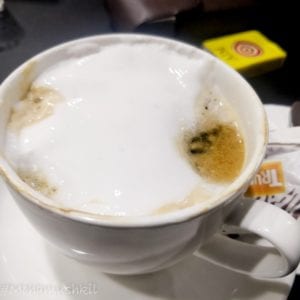 cafe americano with cream