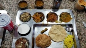 Thali at Andhra bhavan canteen