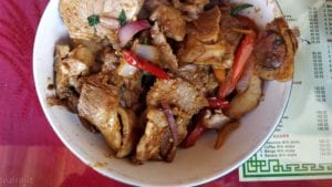 Dry chilly pork at Kunga