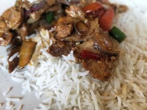 Dry chilly pork at Kunga