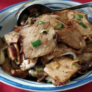 Roast chilly pork eau chew