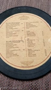 menu at margarets deck
