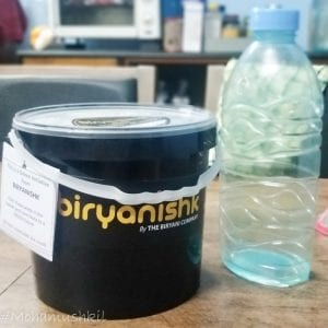 biryani packaging from Biryanishk