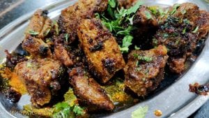 Tala hua gosht at Meridian Biryani