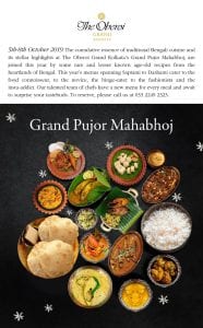 Oberoi Grand puja offering