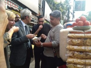 Veagnn food walk with French Ambassador to India