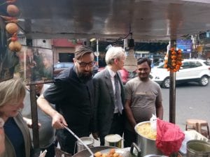 Veagnn food walk with French Ambassador to India
